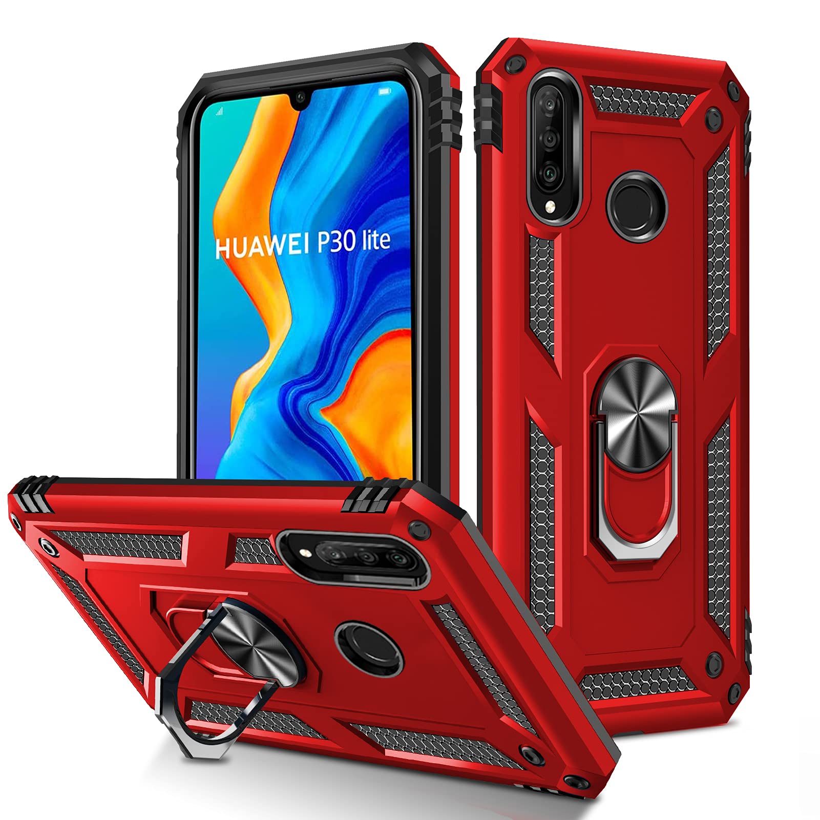 Amazon.co.jp: GTUJWN HUAWEI P30 Lite ケース リング付き 耐